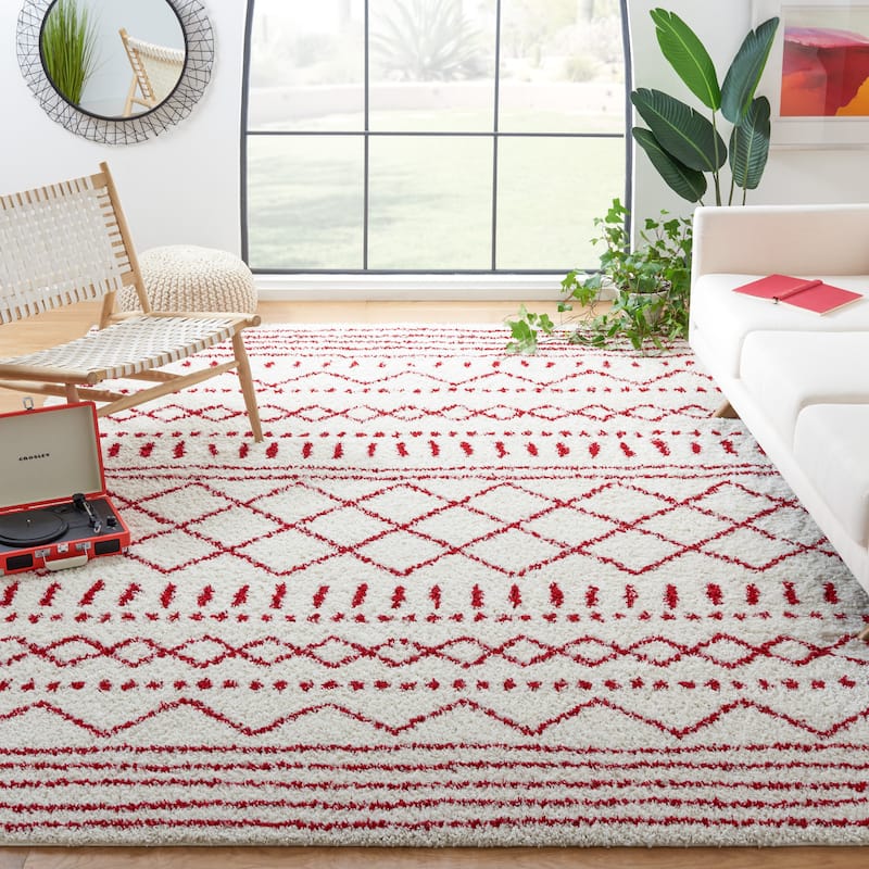 SAFAVIEH Arizona Shag Lotta Moroccan 1.2-inch Thick Rug