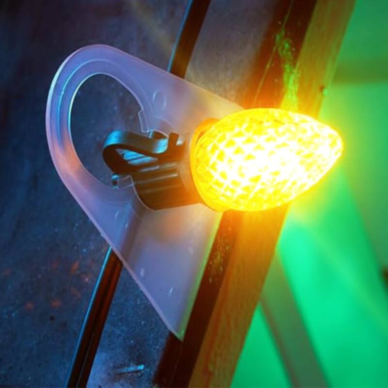 Shingle Tab Clips for C7 and C9 Christmas Lights - Pack of 100