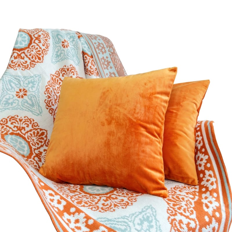 Woven Throw and Pillow Shell Combo