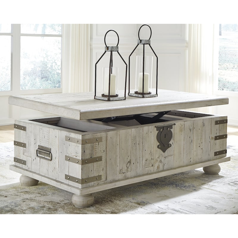 Signature Design by Ashley Carynhurst Solid Pine Lift-top Coffee Table