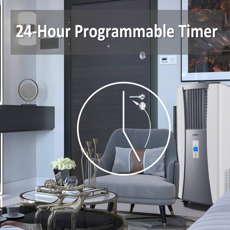 LANBO 4in1 Heat and Cool Portable Air Conditioner, No Window