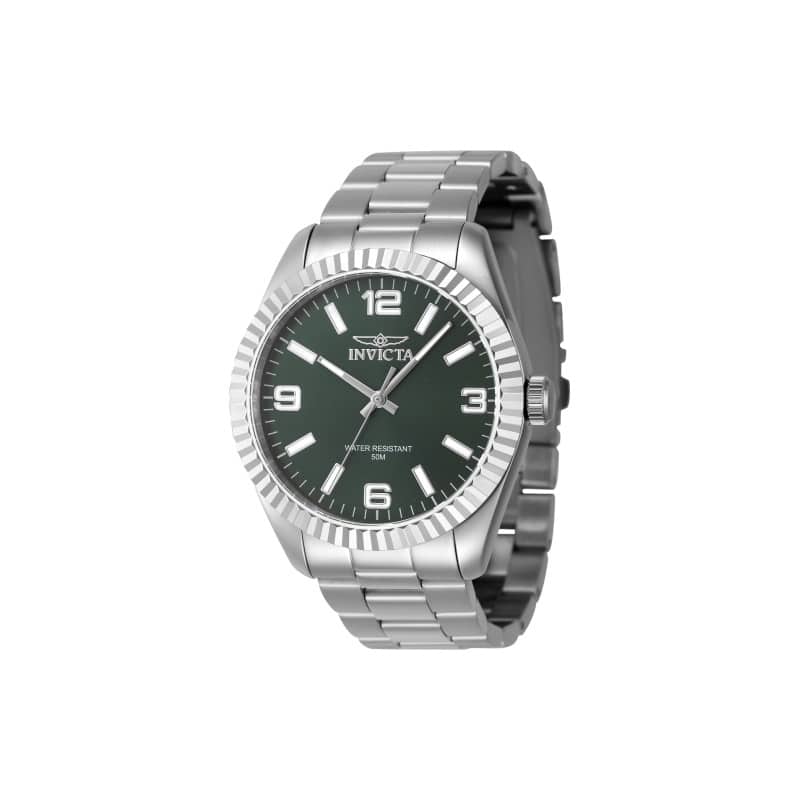 Invicta Men's 47450 Specialty Quartz 3 Hand Green Dial Watch