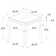 preview thumbnail 3 of 4, Carone Modern Classics Square End Table Chrome