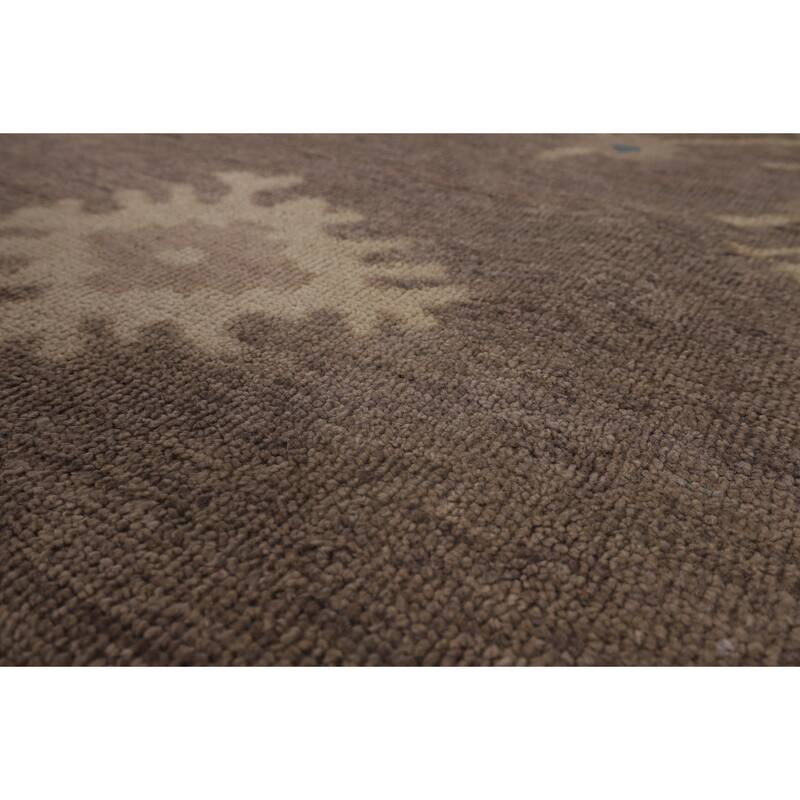 Oushak Turkish Large Area Rug Vegetable Dye Handmade Wool Carpet - 10'0"x 14'3"