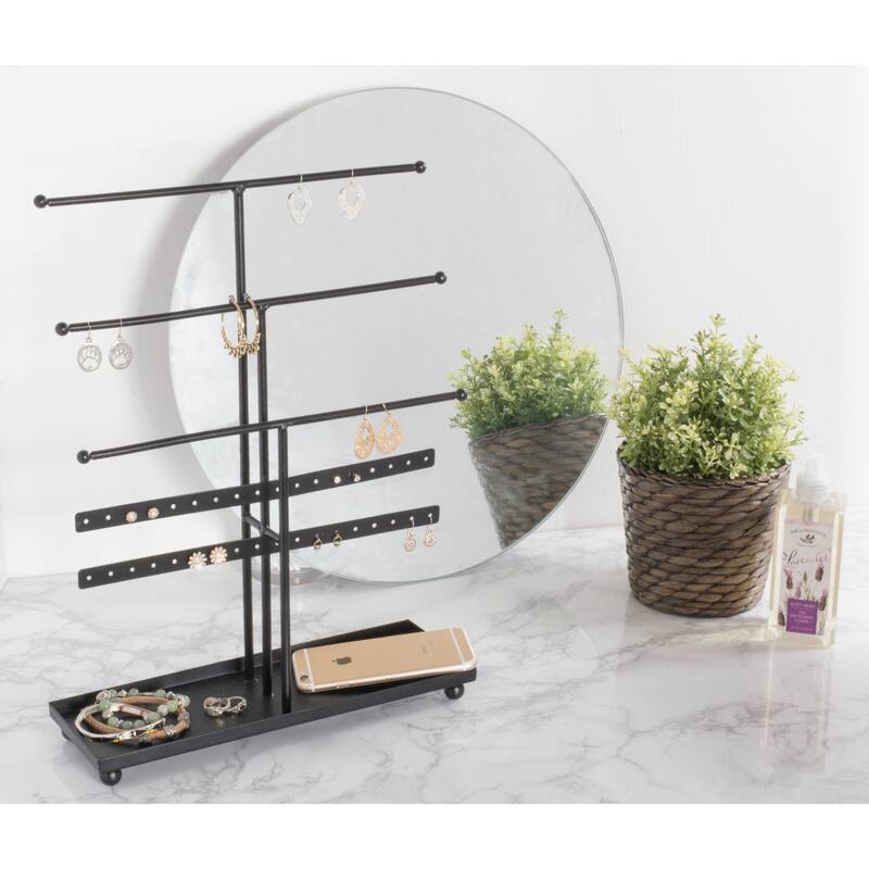 DII 3 Tier Jewelry Organizer Black