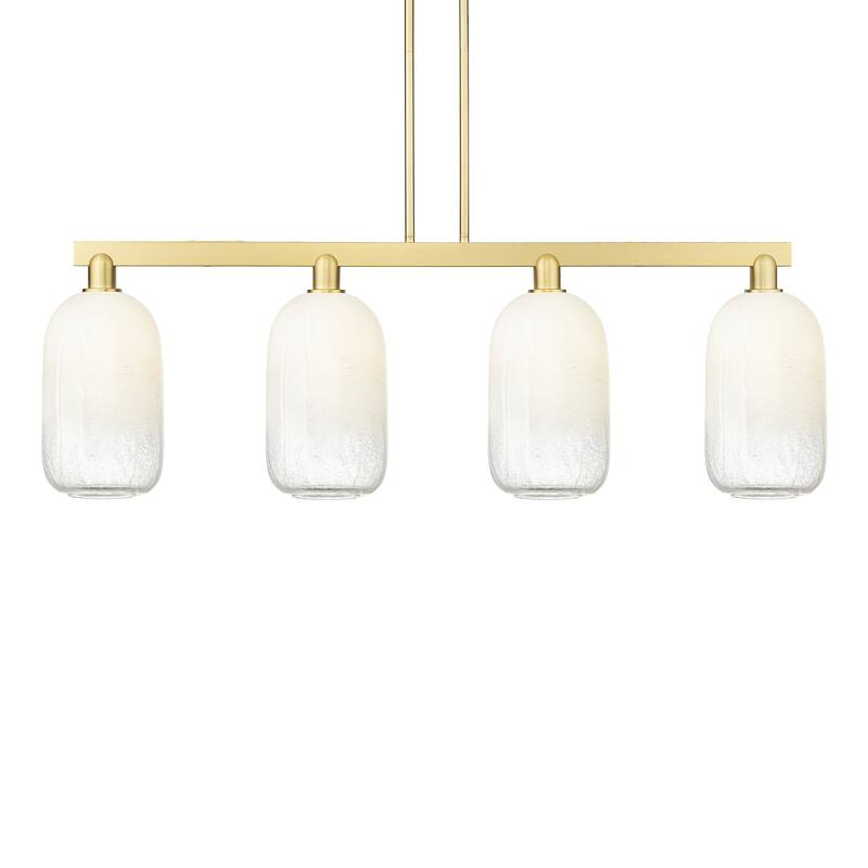 Innovations Lighting 716-4I-16-48 Brookhaven Cloche Linear Brookhaven - Satin Gold / Opal
