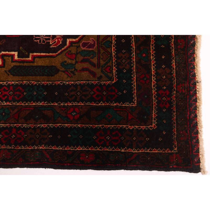 ECARPETGALLERY Hand-knotted Teimani Olive Wool Rug - 3'8 x 6'7