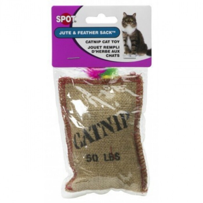 Shop Spot 2984 Spot Jute Feather Sack Catnip Cat Toy Overstock