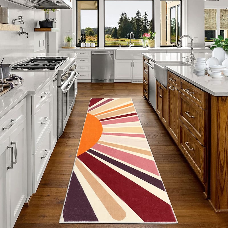 Garvee Rainbow Sol Kids Area Rug