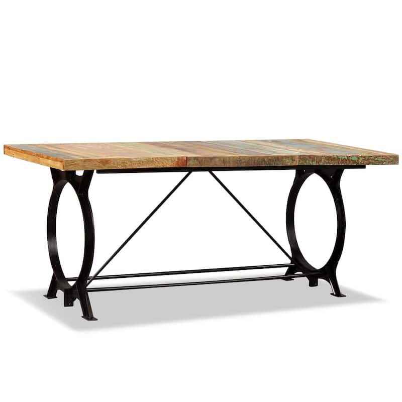 vidaXL Dining Table Kitchen Table Home Dining Room Table Solid Reclaimed Wood