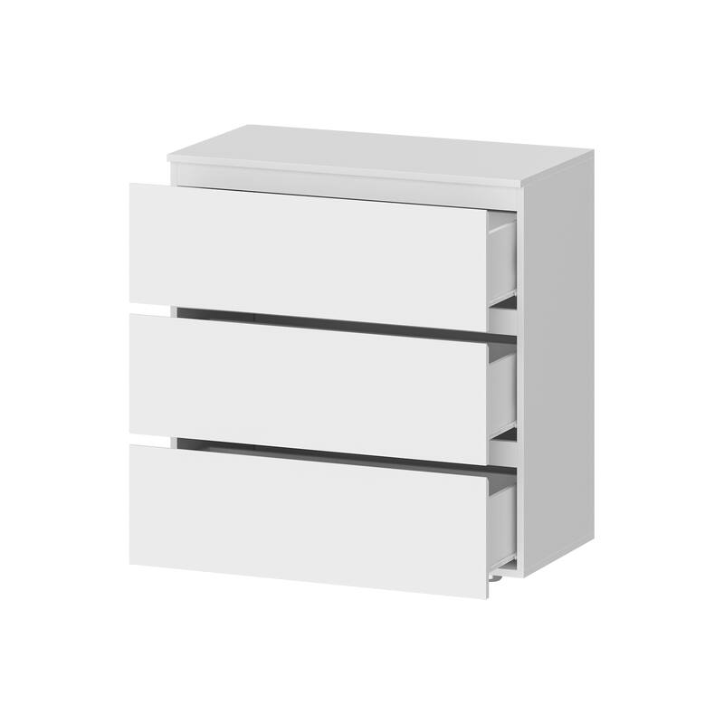 3 Drawer 32.3"H x 30.3" W Nightstand Chest Cabinet Dresser Bedroom Storage