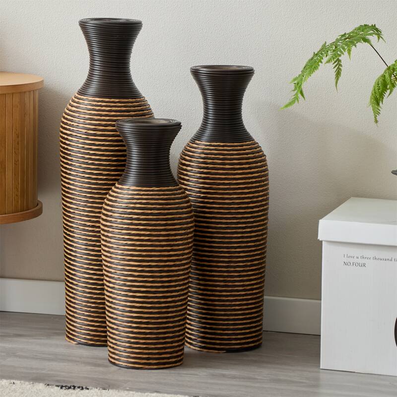 High Independent Decorative PVC Floor Vase (Set of 3)