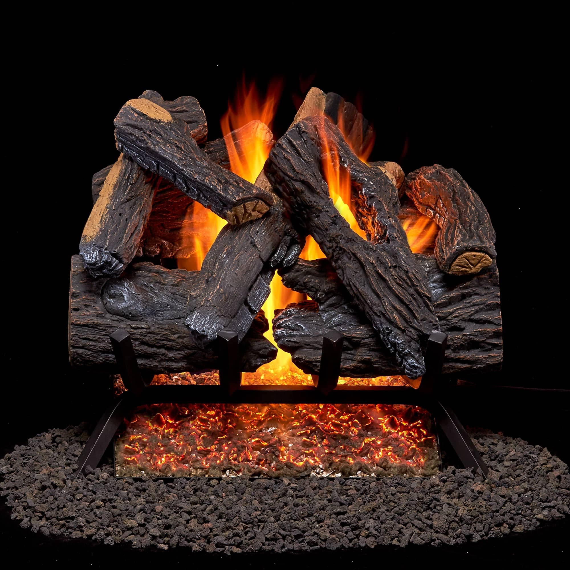 Duluth Forge FNVL18-1 45,000 BTU Vented Natural Gas Log Set Fireplace