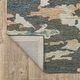 preview thumbnail 5 of 8, Style Haven Kitt Handmade Wool Abstract Layers Grey/ Blue Area Rug
