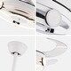 preview thumbnail 17 of 18, 42'' 4 Retractable Blades Modern LED Ceiling Fan with Remote