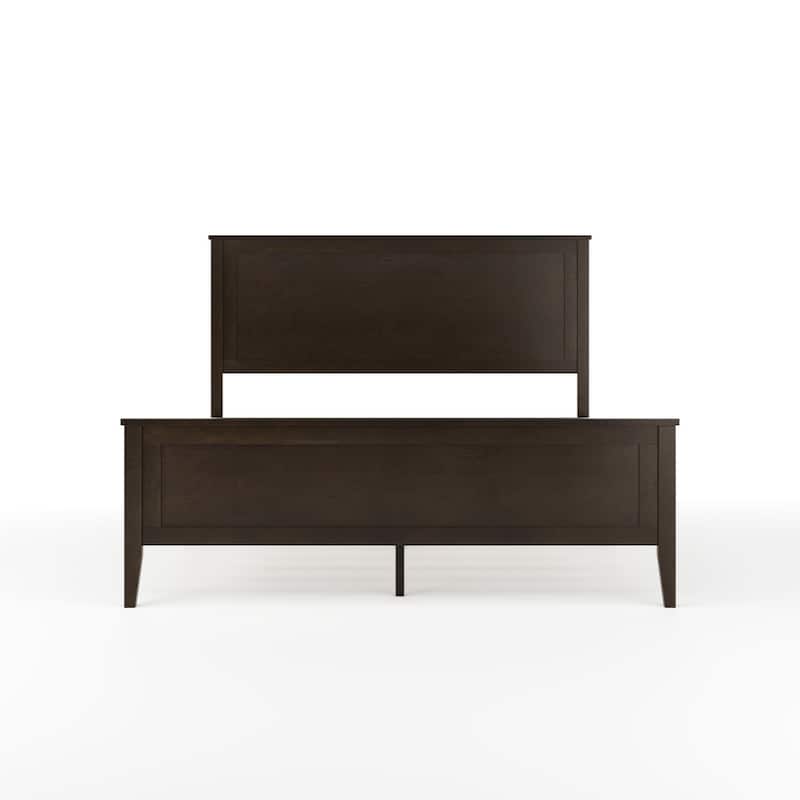 Martha Stewart Wooden Platform Bed with Headboard and Footboard