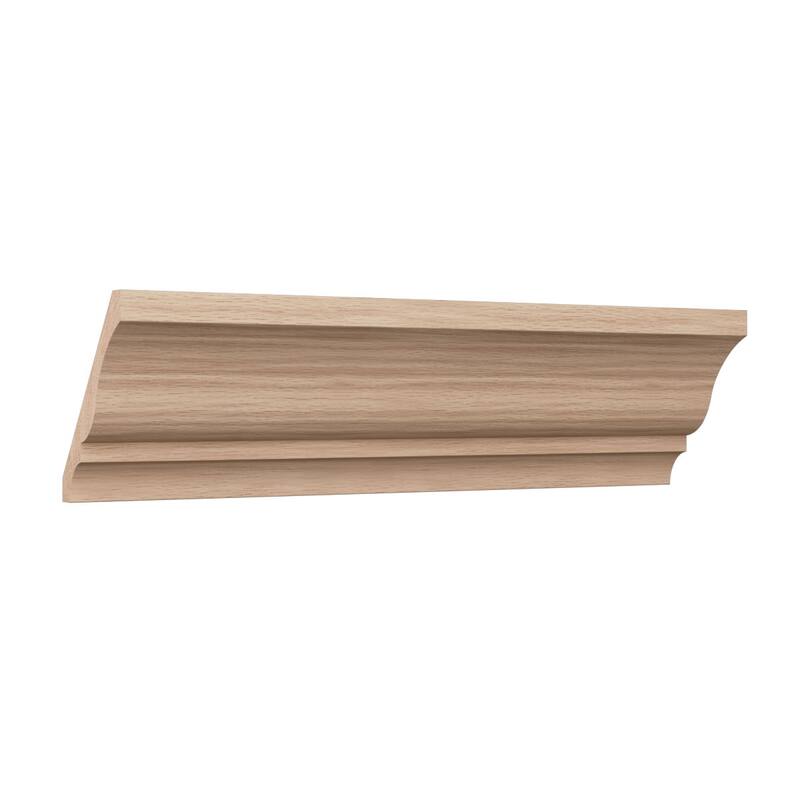WM48: 3-1/3-in H x 2-2/3-in P x 4-1/4-in F x 96-in L Americraft Solid Hardwood Stain Grade Crown Moulding