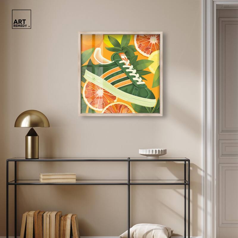 Citrus Sneaker Shadowbox by Art Remedy
