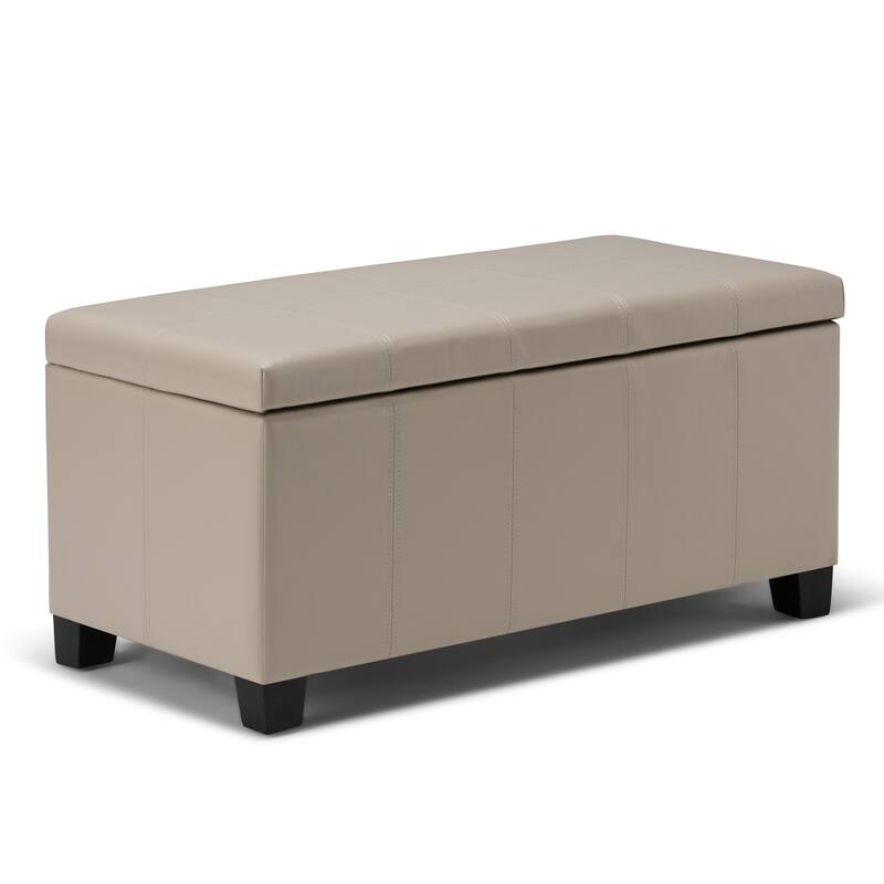 WYNDENHALL Lancaster 36 inch Wide Contemporary Rectangle Storage Ottoman