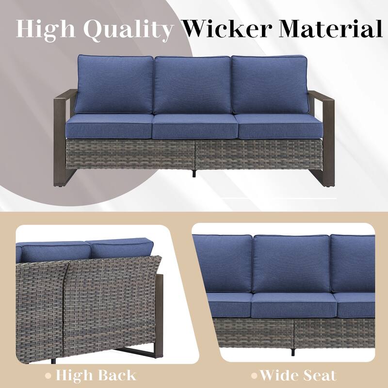 Pocassy Sofa with Swivel Chair, Club Chair, Ottoman Funiture