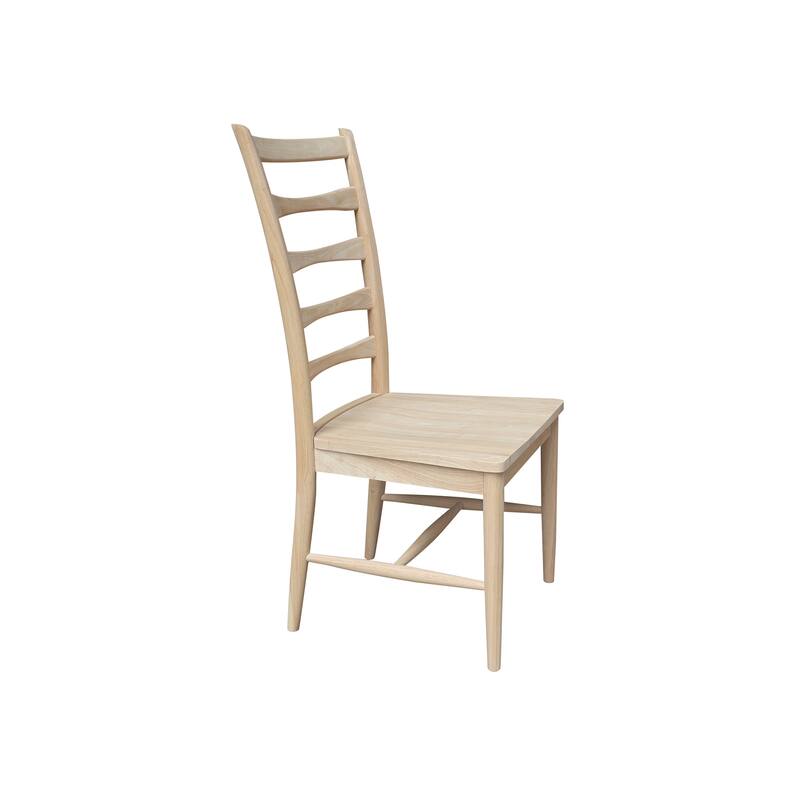 Set of Two Solid Wood Haven Dining Chairs, Unfinished