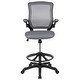 preview thumbnail 39 of 51, Mid-back Mesh Ergonomic Flip-up Arms Drafting Chair