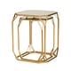 preview thumbnail 16 of 19, Glitzhome Modern Metal Glass Accent Table Nesting Side Table(Set of 2)