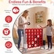 preview thumbnail 7 of 9, Costway Jumbo 4-to-Score 4 in A Row Giant Game Set Outdoor Indoor Kids