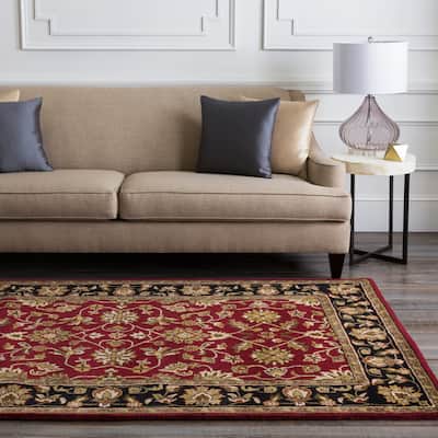 Copper Grove Mertensia Hand-tufted Red Wool Area Rug - 4' x 6'