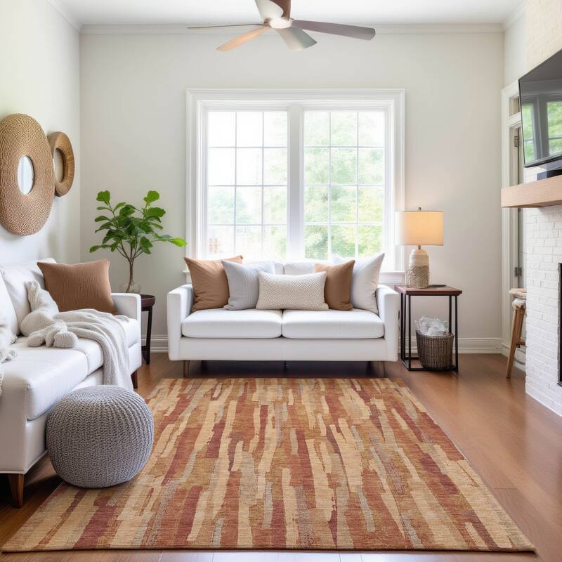 Premium Washable Super Soft Global Stripes Mayfield Rug
