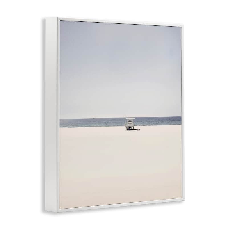 Stupell Distant California Beach Hut Framed Giclee Art Design By Gemma Bardot