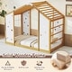 preview thumbnail 8 of 8, Costway Twin Size Climbing Bed, 2-in-1 Montessori Floor Bed with