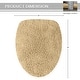 preview thumbnail 74 of 189, Home Weavers Waterford Collection Cotton Toilet Lid Rug | Elastic Fit | Fit Most Standard Toilet Lid | 18"x18"