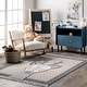 preview thumbnail 1 of 9, Nuloom Eleanor Deer Kids Tasseled Area Rug 7' 10" x 10' 10" - Beige - Rectangle