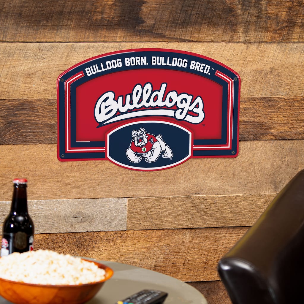 Fresno State Embossed Steel Wall Sign, 11" x 17"