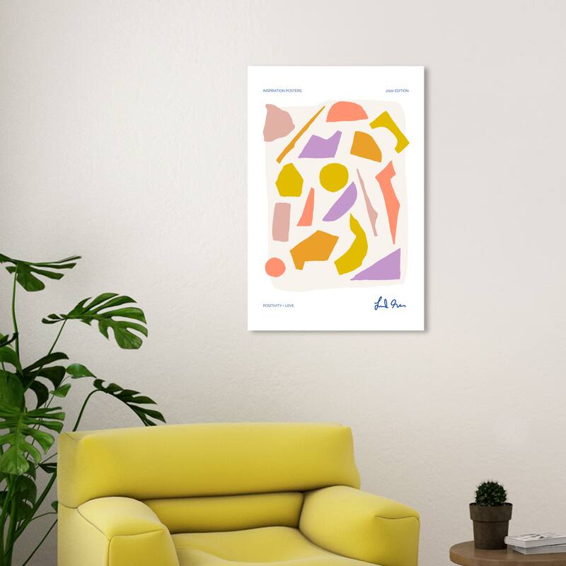 Wynwood Studio Canvas Abstract Put Together Pink and Modern & Contemporary Wall Art Canvas Print - 20 x 30