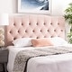 preview thumbnail 1 of 4, SAFAVIEH Axel Tufted Headboard Blush - Queen