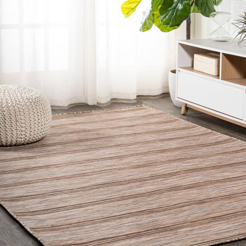 JONATHAN Y Finn Modern Farmhouse Wide Stripe Area Rug