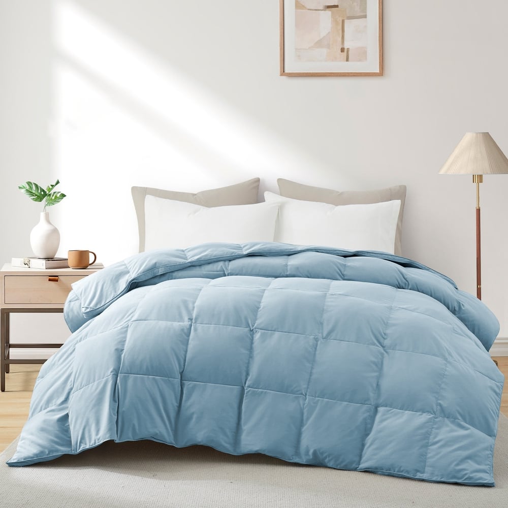 All Season Medium to Extra Warmth White Feather Down Comforter Duvet Insert