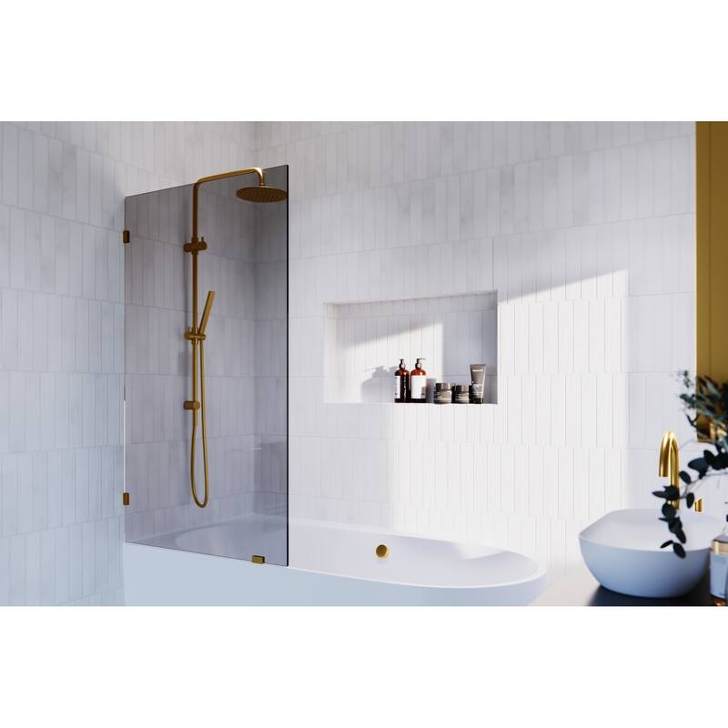 Glass Warehouse GTBF-34 Ursa 58-1/4" High x 34" Wide Shower Screen