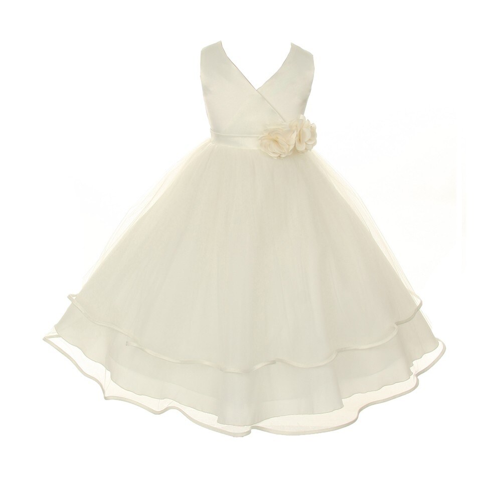 ivory childs bridesmaid dress