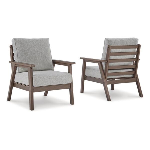 Emmeline 2 Piece Outdoor Seating - Brown/Beige Emmeline 2 Piece Outdoor Seating - Brown/Beige