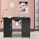 Manicure Table Nail Desk w/Electric Vent, Salon Workstation, LED - On ...