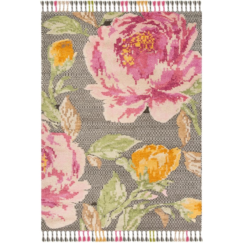 SAFAVIEH Hand-knotted Kenya Arty Southwestern Tribal Wool Rug