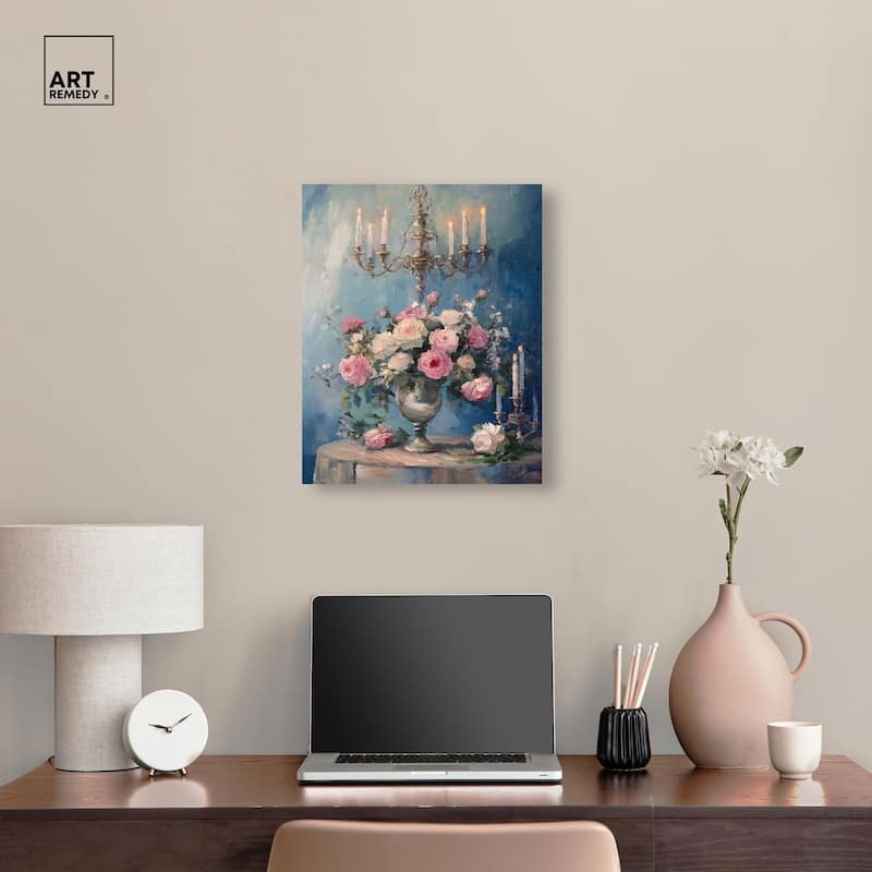 Romantic Roses Canvas by Art Remedy, Gallery Wrapped