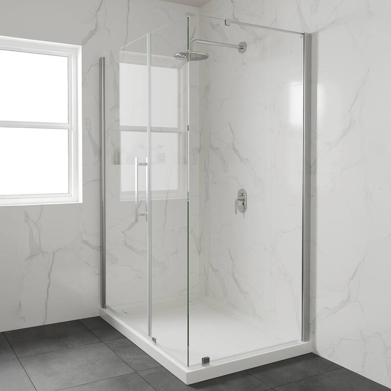 OVE DECORS Adena White Shower Base 60x36 in white