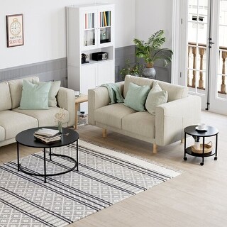 Modern Round Coffee Table Set 2 - Bed Bath & Beyond - 36350168