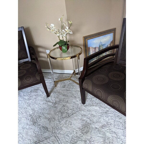 silver orchid henderson acrylic end table