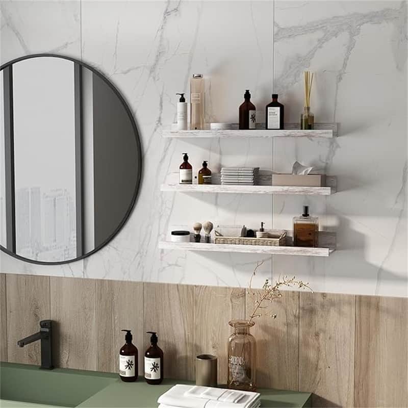  Wall Mounted Floating Shelves  - 2"D x 24"W x 3.8"H