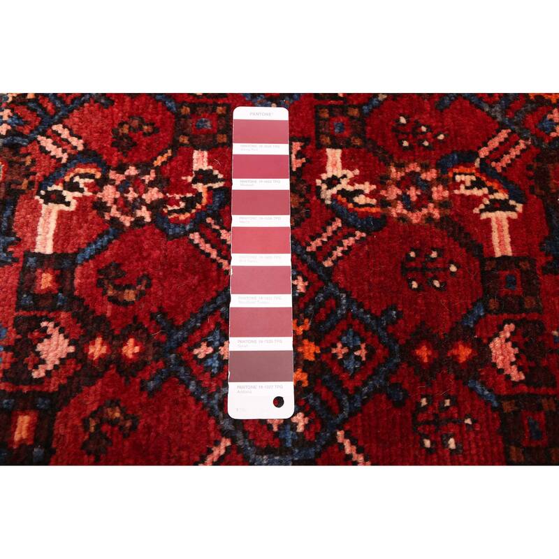 ECARPETGALLERY Hand-knotted Andelz Red Wool Rug - 4'8 x 13'6
